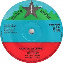 Image of Front Cover of 4124336E: 7" - THE L-JAYS, Ooh La La (Baby) / What Do You Want (Black Star Music; BSM 003, UK 1976, Solid Centre)   /G+