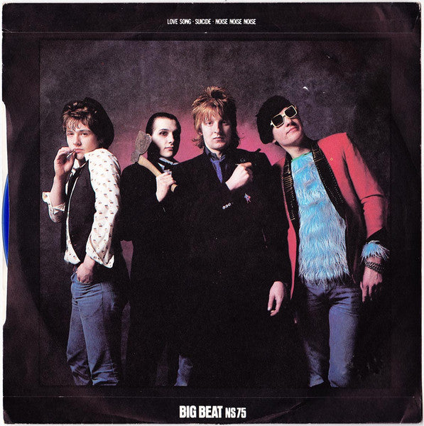 Image of Back Cover of 4114404C: 7" - THE DAMNED, Love Song (Big Beat Records; NS 75, UK 1982, Picture Sleeve, Blue Vinyl, Dave Vanian Sleeve) Light hairline mrks only, plays VG, Sleeve has some ring wear and light bubbling  VG/G+