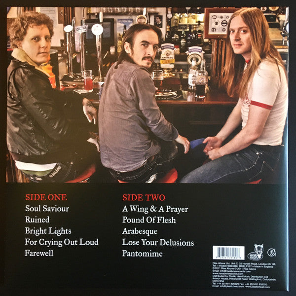 Image of Back Cover of 4124197E: LP - FIREBIRD, Double Diamond (Rise Above Records ; RISELP127, UK 2011, Gatefold, Red Vinyl) One large inaudible mark, Strong VG.  VG+/VG