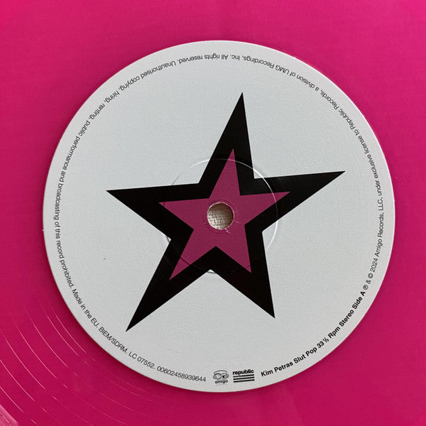 Image of Label Cover of 4514154C: 12" EP - KIM PETRAS, Slut Pop (Republic Records; 00602458939644, Europe 2024, Inner, Poster, Pink Vinyl)   NEW/NEW