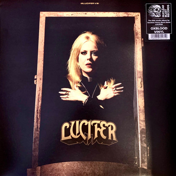 Image of Front Cover of 4114504C: LP - LUCIFER, Lucifer V (Nuclear Blast; NBR 70171, Worldwide 2024, Gatefold, Insert, Oxblood Vinyl)   VG+/VG+