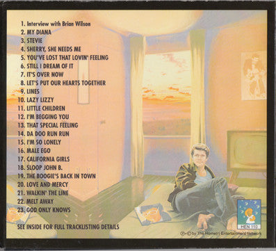 Image of Back Cover of 4134176E: CD - BRIAN WILSON, In My Room (The Home(r) Entertainment Network; HEN 110,  , Digipak)   VG+/VG+