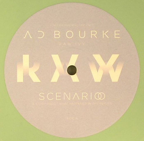 Image of Front Cover of 12" - /VG+ - AD BOURKE, Raw Ivy (Scenario; SCENA01, Italy 2012, Clear Plastic Sleeve, Green Vinyl), ,  - 1926071E
