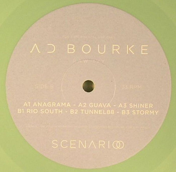 Image of Back Cover of 12" - /VG+ - AD BOURKE, Raw Ivy (Scenario; SCENA01, Italy 2012, Clear Plastic Sleeve, Green Vinyl), ,  - 1926071E