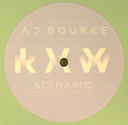 Image of Front Cover of 12" - /VG+ - AD BOURKE, Raw Ivy (Scenario; SCENA01, Italy 2012, Clear Plastic Sleeve, Green Vinyl), ,  - 1926071E