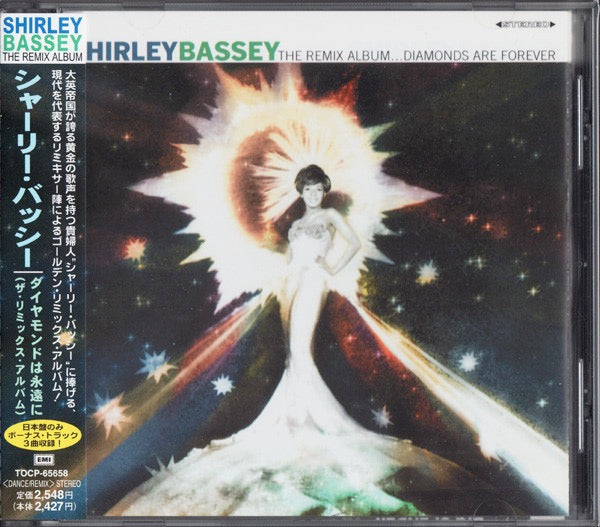 Image of Front Cover of 4114580C: CD - SHIRLEY BASSEY, The Remix Album...Diamonds Are Forever (EMI; TOCP-65658, Japan 2000, Jewel Case)   VG+/VG+