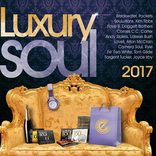 Image of Front Cover of 4134200E: 3xCD - VARIOUS, Luxury Soul 2017 (Expansion; CDB EXP 17, UK 2017, Triple Digipak)   M/M