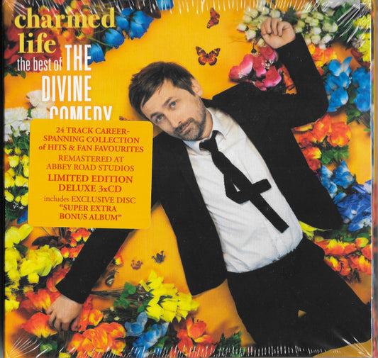 Image of Front Cover of 4134218E: 3xCD - THE DIVINE COMEDY, Charmed Life (The Best Of The Divine Comedy) (Divine Comedy Records Limited; DCRL118CDX, Europe 2022, Double Gatefold)   VG+/VG+