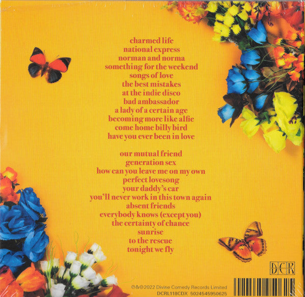 Image of Back Cover of 4134218E: 3xCD - THE DIVINE COMEDY, Charmed Life (The Best Of The Divine Comedy) (Divine Comedy Records Limited; DCRL118CDX, Europe 2022, Double Gatefold)   VG+/VG+