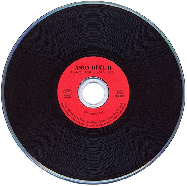 Image of Label Cover of CD - VG+/VG - AMON D  L II, Tanz Der Lemminge (Revisited Rec.; REV 052, Germany 2006, Digipak, Booklet), Very light marks, DNAP.,  - 3216381C