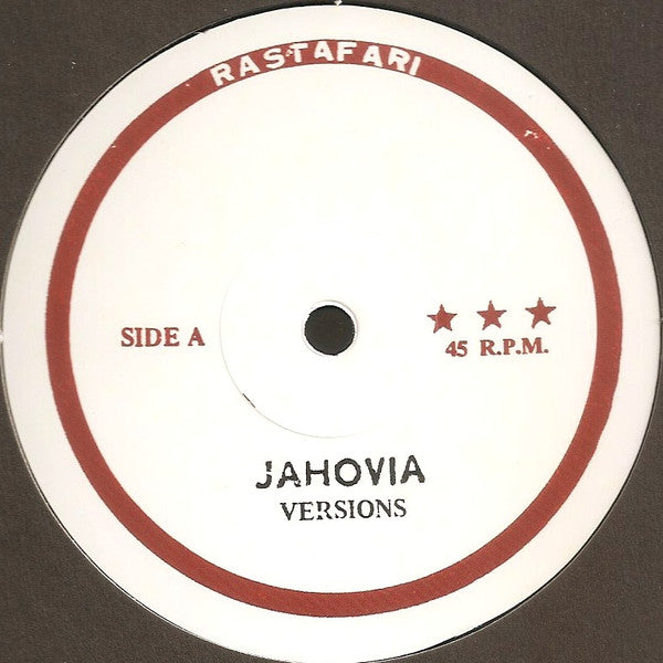 Image of Front Cover of 4244005S: 12" - UNKNOWN ARTIST, Jahovia (Rastafari; JREU001, Europe 2018)   /VG+