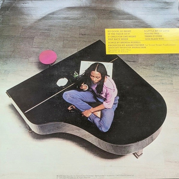 Image of Back Cover of 4214053C: LP - BRENDA RUSSELL, Brenda Russell (A&M Records; AMLJ 739, UK 1979) Creases to sleeve.  VG/VG+