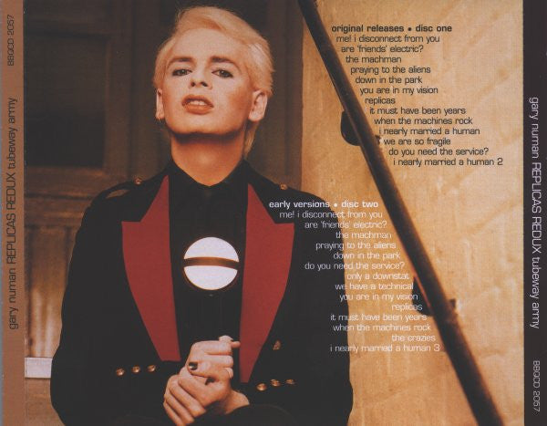 Image of Back Cover of 4254374S: 2xCD - GARY NUMAN + TUBEWAY ARMY, Replicas Redux (Expanded 2008 Tour Edition) (Beggars Banquet ; BBQCD 2057, UK 2008)   VG+/VG+