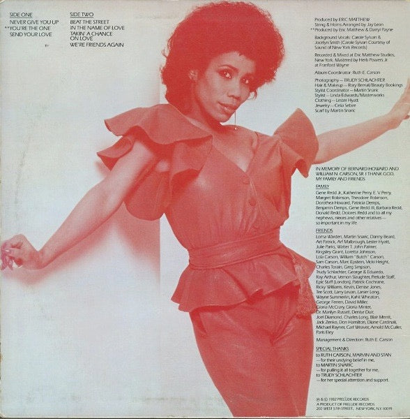 Image of Back Cover of 4214057C: LP - SHARON REDD, Redd Hott (Prelude Records ; PRL 14106, US 1982) Very nice copy!  VG+/VG+