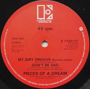 Image of Label Cover of 5044349S: 12" - PIECES OF A DREAM, Warm Weather/ Mt. Airy Groove (Remixed Version)/ Don't Be Sad (Elektra; K 13201(T), UK 1982, Company Sleeve) Lightest of marks.  VG+/VG+