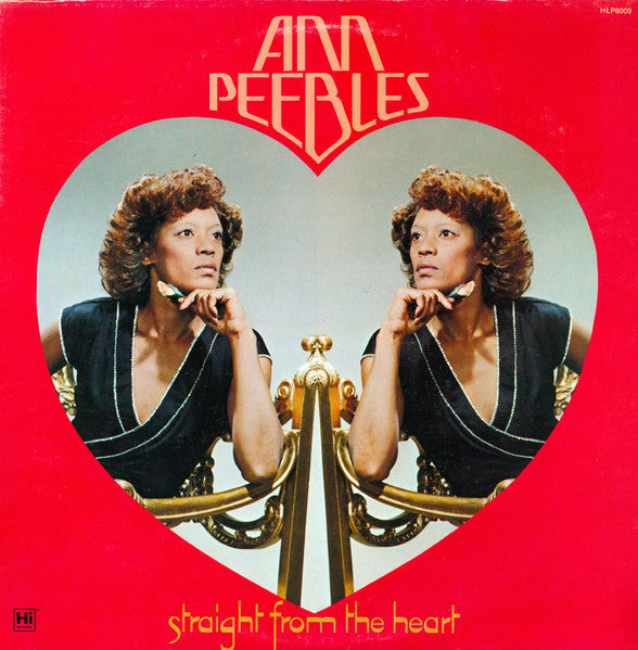 Image of Front Cover of 4224017E: LP - ANN PEEBLES, Straight From The Heart (Hi Records; HLP 8009, US 1978 Reissue) Heavy warp. Writing On Front Sleeve, cut-out (hole punch), sticker damage. Couple of light marks to record.  G+/F