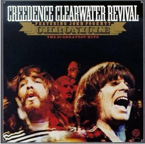 Image of Front Cover of 4224044E: 2xLP - CREEDENCE CLEARWATER REVIVAL FEATURING JOHN FOGERTY, Chronicle - The 20 Greatest Hits (Fantasy; CCR-2, US 2009 Reissue, Gatefold) Sleeve has bumped corners. Light marks on vinyl.  VG+/VG