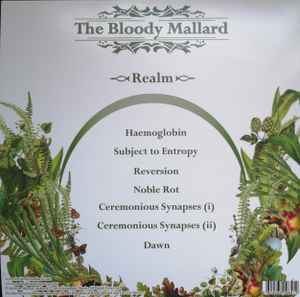 Image of Back Cover of 4244044S: LP - THE BLOODY MALLARD, Realm (Onslaught Music; ONSLP017, UK 2020, Transparent Blood-Red Vinyl, Ltd to 250) Creasing  VG/VG+