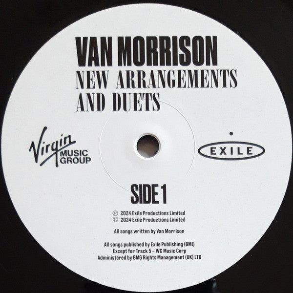 Image of Label Cover of 4224120E: 2xLP - VAN MORRISON, New Arrangements And Duets (Virgin Music Group; 3379374, Europe 2024, Gatefold, 2 Inners) Opened from sealed, still in shrinkwrap.   VG+/EX