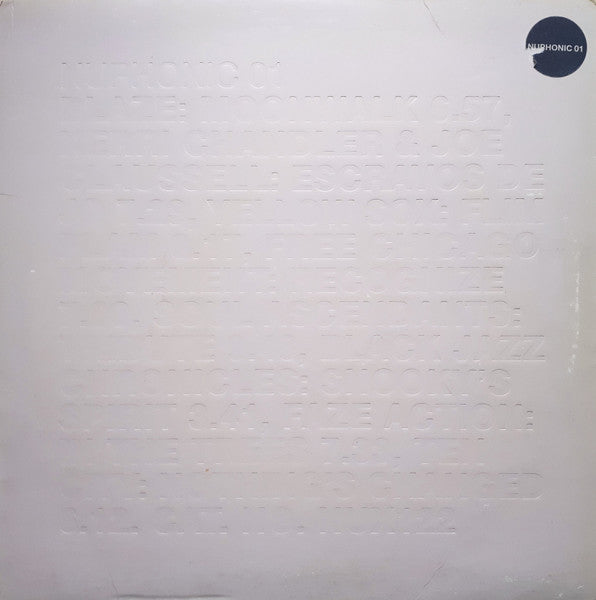 Image of Front Cover of 2515586C: 2x12" - VARIOUS, Nuphonic 01 (Nuphonic ; NUX122, UK 1998, Picture Sleeve, Inners) Sleeve worn, creased and scuffed; split in middle of top edge  G+/G+