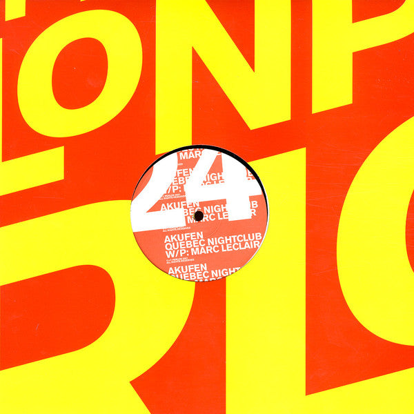 Image of Front Cover of 2x12" - VG/VG+ - AKUFEN, Quebec Nightclub (Perlon ; PERL 24, Germany 2001, Die Cut Company Sleeve, Inner), original company sleeve - light wear,  - 3446396S
