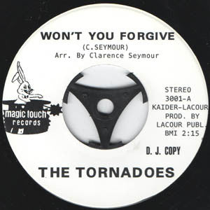 Image of Front Cover of 4254424S: 7" - THE TORNADOES, Won't You Forgive / Feel Like A Fool (Magic Touch Records; 3001, Germany 2013 Reissue) Lightest of marks.  /VG+