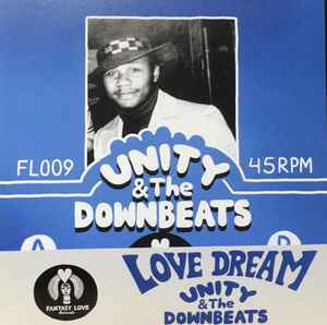 Image of Back Cover of 4254428S: 7" - UNITY (77) & THE DOWNBEATS, Love Dream / High Voltage (Fantasy Love Records; FL009, UK 2020 Reissue, Picture sleeve) Few pressing dents.  /VG+