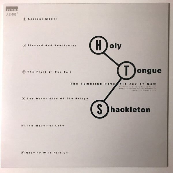 Image of Back Cover of LP - VG+/VG - HOLY TONGUE MEETS SHACKLETON, The Tumbling Psychic Joy of Now (AD 93; WHYT080, UK 2024), ,  - 3116397C