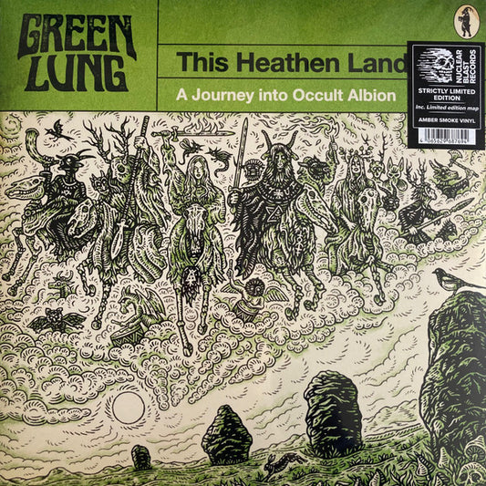 Image of Front Cover of 4214307C: LP - GREEN LUNG, This Heathen Land (Nuclear Blast Records; NB 6876-9, Europe 2024 Reissue, Insert, Amber Smoke vinyl)   NEW/NEW