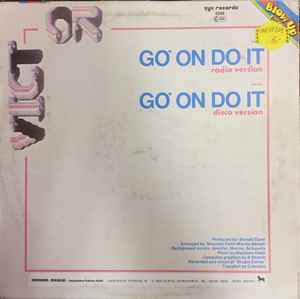 Image of Back Cover of 4244125S: 12" - VICTOR, Go' On Do It (ZYX Records ; 5206, Germany 1984, Picture Sleeve)   G+/VG