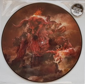 Image of Front Cover of 4214289C: LP - MORBID ANGEL, Kingdoms Disdained (Silver Lining Music; SLM071P52, USA & Europe 2018 Reissue, Stickered Plastic Sleeve, Picture Disc)   NEW/NEW