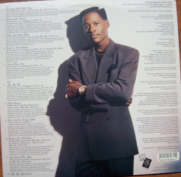 Image of Back Cover of 4214321C: LP - JOHNNY GILL, Johnny Gill (Motown; MOT-6283, US 1990) Lovely copy throughout!  VG+/VG+