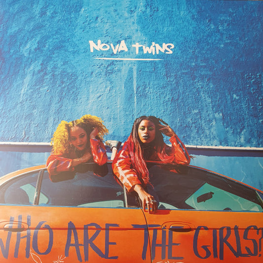 Image of Front Cover of 4244229S: LP - NOVA TWINS, Who Are The Girls? (333 Wreckords Crew; none, UK 2020, Limited Edition, Orange & Blue Splattered, NOT NUMBERED!)   VG+/VG+