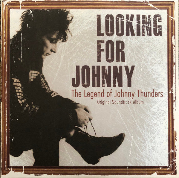 Image of Front Cover of 4224329E: 2xLP - JOHNNY THUNDERS, Looking For Johnny The Legend Of Johnny Thunders Original Soundtrack Album (Jungle Records ; FREUDLP116, UK, Europe & US 2014, Textured Gatefold Sleeve, Red Vinyl, R.S.D. 2014 Release) Strong VG+, Limited Edition Number 379/2000  EX/VG+