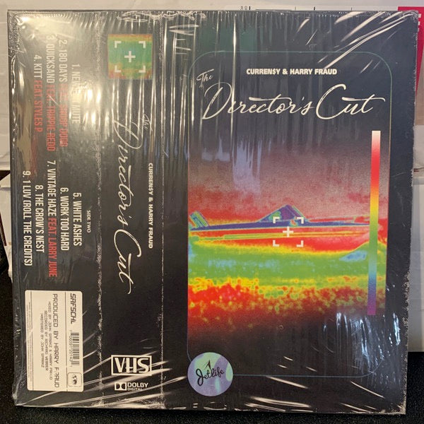 Image of Back Cover of 4214417C: LP - CURREN$Y & HARRY FRAUD, The Director's Cut (Surf School; SRFSCHL007, US 2023 Reissue) Stickered shrink  VG+/VG+