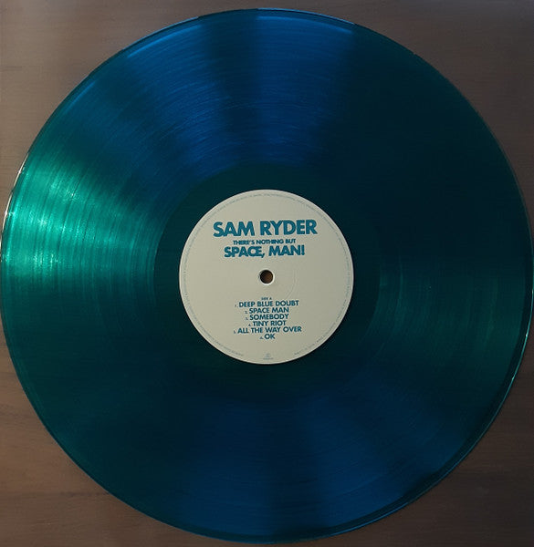 Image of Label Cover of LP - EX/EX - SAM RYDER, There's Nothing But Space, Man! (Parlophone; 5054197178719, Europe 2022, Inner, SIGNED Art Card, Transparent Blue Vinyl), Still In Opened Shrinkwrap,  - 3216046C