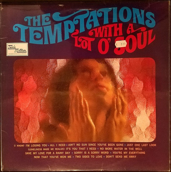 Image of Front Cover of 4244432S: LP - THE TEMPTATIONS, With A Lot O' Soul (Tamla Motown; STML 11057, UK 1967, Flipback Sleeve, Company Inner) Very clean disc, with light hairlines. Creasing to laminate.  VG/VG+