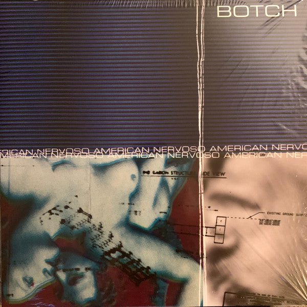 Image of Front Cover of 4214508C: LP - BOTCH, American Nervoso (Sargent House; SH 261, US 2023 Reissue, Inner, Clear Purple Vinyl) Still in barcode stickered shrinkwrap.  EX/EX