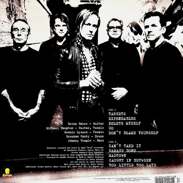 Image of Back Cover of 4214509C: 12" - FAKE NAMES, Expendables (Epitaph; 7942-1, Europe 2023, Picture Sleeve, Inner, Black Vinyl) Still in shrinkwrap.  VG+/VG+