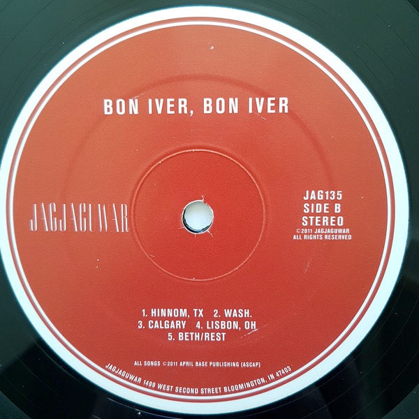 Image of Label Cover of 4934019E: LP - BON IVER, Bon Iver, Bon Iver (Jagjaguwar; JAG135, US 	, Gatefold, Booklet, Download code)   NEW/NEW