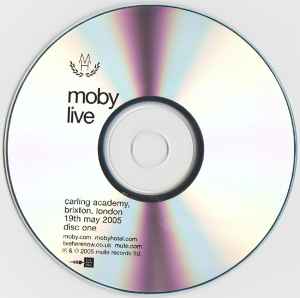 Image of Label Cover of 2xCDR - VG+/VG+ - MOBY, Live 19th May 2005 Carling Academy, Brixton, London (Live Here Now; none, UK 2005, Triple Digipak, Limited Edition), ,  - 1416399C