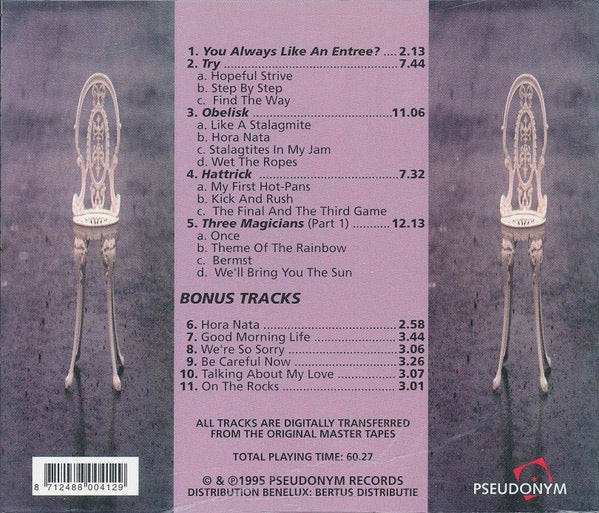 Image of Back Cover of 4214510C: CD - BANZAI, Hora Nata (Pseudonym; CDP 1026 DD, Netherlands 1995 Reissue, Jewel Case, Booklet)   VG+/VG+