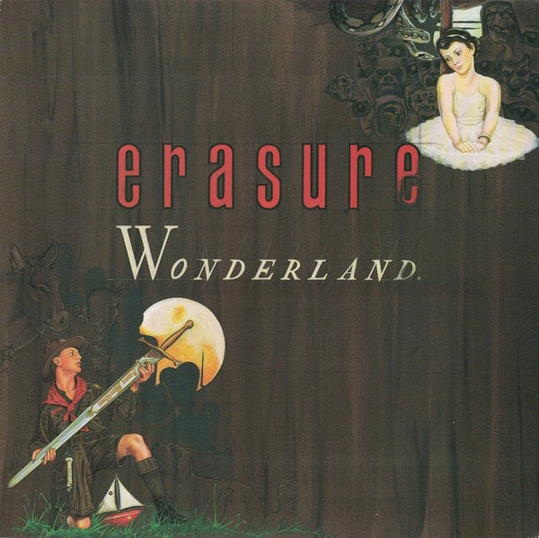 Image of Front Cover of 4314001C: LP - ERASURE, Wonderland (Mute; Stumm 25, UK 1986, Inner) Light Marks only.  VG/VG