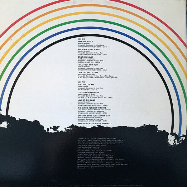 Image of Back Cover of 4224487E: LP - THE UNDISPUTED TRUTH, Down To Earth (Gordy; G6-968S1, US 1974)   VG+/VG+