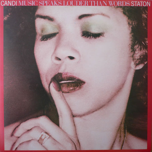 Image of Front Cover of LP - VG/VG+ - CANDI STATON, Music Speaks Louder Than Words (WB Burbank with w Logo on Rim; K 56360, UK 1977), Sleeve has light edge wear,  - 2426093E