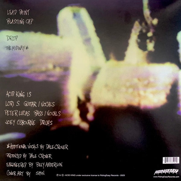 Image of Back Cover of 12" - VG+/VG+ - ACID KING, Acid King (RidingEasy Records; EZRDR-154, US 2023 Reissue, Inner, Yellow/Orange Vinyl), ,  - 2626203E