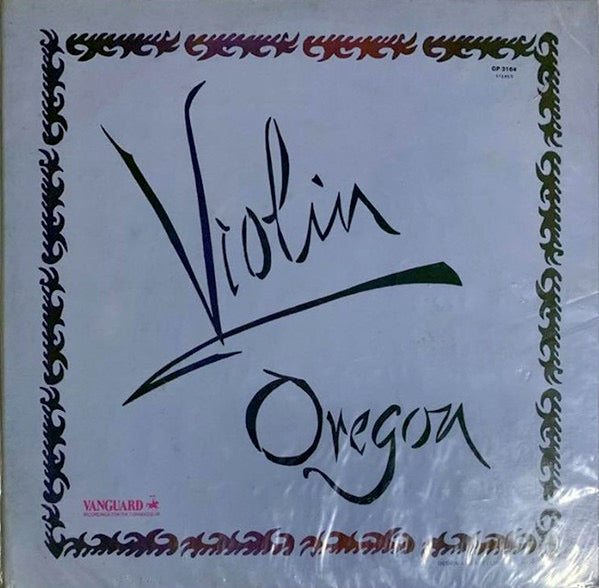 Image of Front Cover of 4314160C: LP - OREGON, Violin (Vanguard; GP-3164, Japan 1978, Insert, No Obi) Split to spine. Strong VG to disc.  G/VG