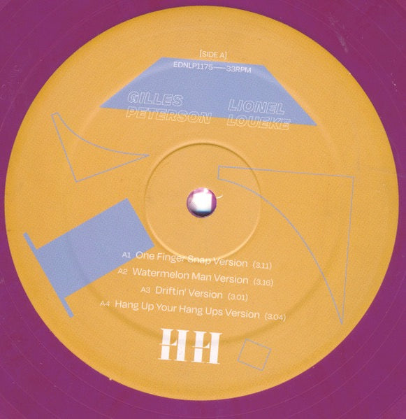 Image of Back Cover of LP - VG+/VG+ - GILLES PETERSON & LIONEL LOUEKE, HH Reimagined (Edition Records; EDN1175, UK 2023, Purple Vinyl, Limited Edition), Opened Instore,  - 4216385C