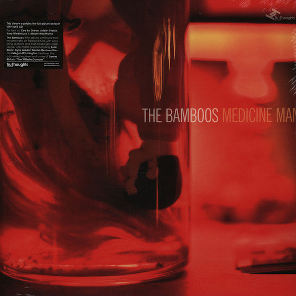 Image of Front Cover of 4224509E: LP - THE BAMBOOS, Medicine Man (Tru Thoughts; TRULP251, Australia 2012, Gatefold) Records are VG+, CD has lots of marks.   VG+/VG+