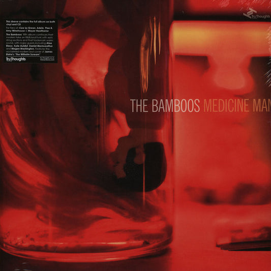 Image of Front Cover of 4224509E: LP - THE BAMBOOS, Medicine Man (Tru Thoughts; TRULP251, Australia 2012, Gatefold) Records are VG+, CD has lots of marks.   VG+/VG+